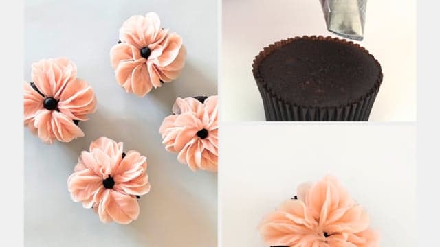 The Butterfly Ranunculus Cupcake 